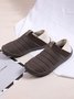 Plus Size Unisex Warm Embossed Slip On Flat Shoes
