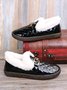 Women's Winter Furry Lined Slip On Flat Shoes