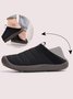 Plus Size Unisex Warm Embossed Slip On Flat Shoes