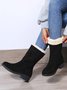 Plus Size Winter Casual Slip On Warm Lined Snow Boots