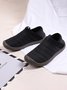 Plus Size Unisex Warm Embossed Slip On Flat Shoes