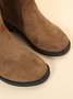Plus Size Winter Casual Slip On Warm Lined Snow Boots