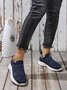 Plus Size Breathable Mesh Fabric Slip On Sneakers