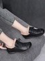 Vintage Bow Warm Furry Lined Slip On Flats