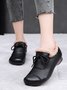 Vintage Bow Warm Furry Lined Slip On Flats