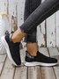Plus Size Breathable Mesh Fabric Slip On Sneakers