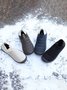 Plus Size Unisex Warm Embossed Slip On Flat Shoes