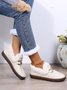 Women's Winter Furry Lined Slip On Flat Shoes