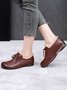 Vintage Bow Warm Furry Lined Slip On Flats