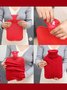 Winter Home Large Capacity Water Injection Explosion-proof Water Bag Braided Twist Pattern Hand Warmer