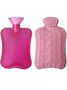 Winter Home Large Capacity Water Injection Explosion-proof Water Bag Braided Twist Pattern Hand Warmer