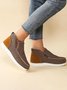 Womens's Warm Lined Slip On Canvas Shoes