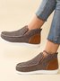 Womens's Warm Lined Slip On Canvas Shoes