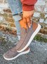Womens's Warm Lined Slip On Canvas Shoes