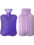 Winter Home Large Capacity Water Injection Explosion-proof Water Bag Braided Twist Pattern Hand Warmer