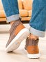 Womens's Warm Lined Slip On Canvas Shoes