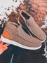 Womens's Warm Lined Slip On Canvas Shoes