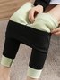 Lamb Fleece Warm Sports Leggings Outer Wear Leggings Plus Size