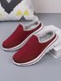 Plus Size Unisex Waterproof Fabric Warm Lined Casual Slippers