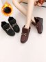 Women's Metal Decoration Warm Lined Slip On Snow Boots
