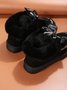 Winter Casual Rhinestone Bow Furry Lined Snow Booties