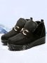 Women's Metal Decoration Warm Lined Slip On Snow Boots