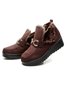 Women's Metal Decoration Warm Lined Slip On Snow Boots