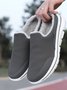 Plus Size Unisex Waterproof Fabric Warm Lined Casual Slippers