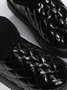 Casual Embossed Knit Panel Snow Booties