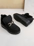 Women's Metal Decoration Warm Lined Slip On Snow Boots