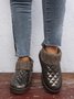 Casual Embossed Knit Panel Snow Booties