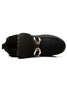 Women's Metal Decoration Warm Lined Slip On Snow Boots