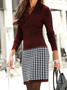 Houndstooth Casual Fit Shorts