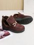 Women's Metal Decoration Warm Lined Slip On Snow Boots