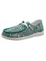 Plus Size Printing Comfy Slip On Canvas Boat Shoes