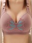 Comfortable Unwired Lace Bra Plus Size