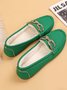 Plain Rhinestone Metal-embellished Faux Fur-lined Loafers