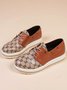 Classic Old Flower Abstract Graphic Studded Lace-up Shoes