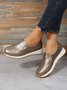 Women's Casual Printing Zip Up Flat Shoes
