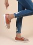 Classic Old Flower Abstract Graphic Studded Lace-up Shoes