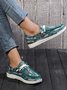Plus Size Printing Comfy Slip On Canvas Boat Shoes