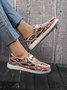 Plus Size Printing Comfy Slip On Canvas Boat Shoes