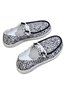 Plus Size Printing Comfy Slip On Canvas Boat Shoes