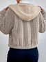 Hooded Casual Teddy Jacket