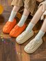 Waterproof Couple EVA Fleece Home Slippers
