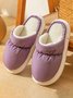 Couple Down Waterproof Plus Velvet Home Slippers