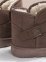 Winter Buckle Plus Fleece Warm Snow Boots