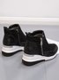Faux Suede Panel Sports Booties