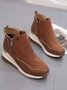 Faux Suede Panel Sports Booties