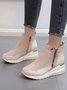 Faux Suede Panel Sports Booties